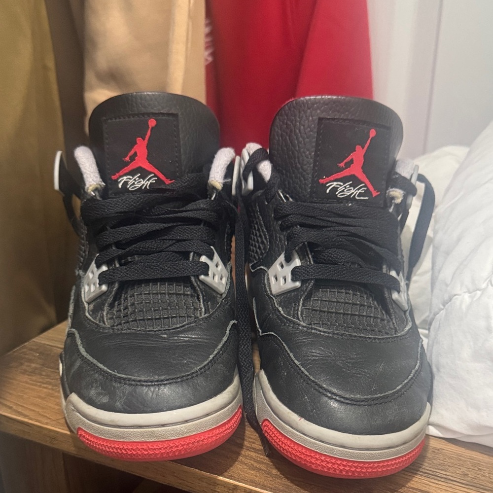 Black and Red Air Jordan Sneakers